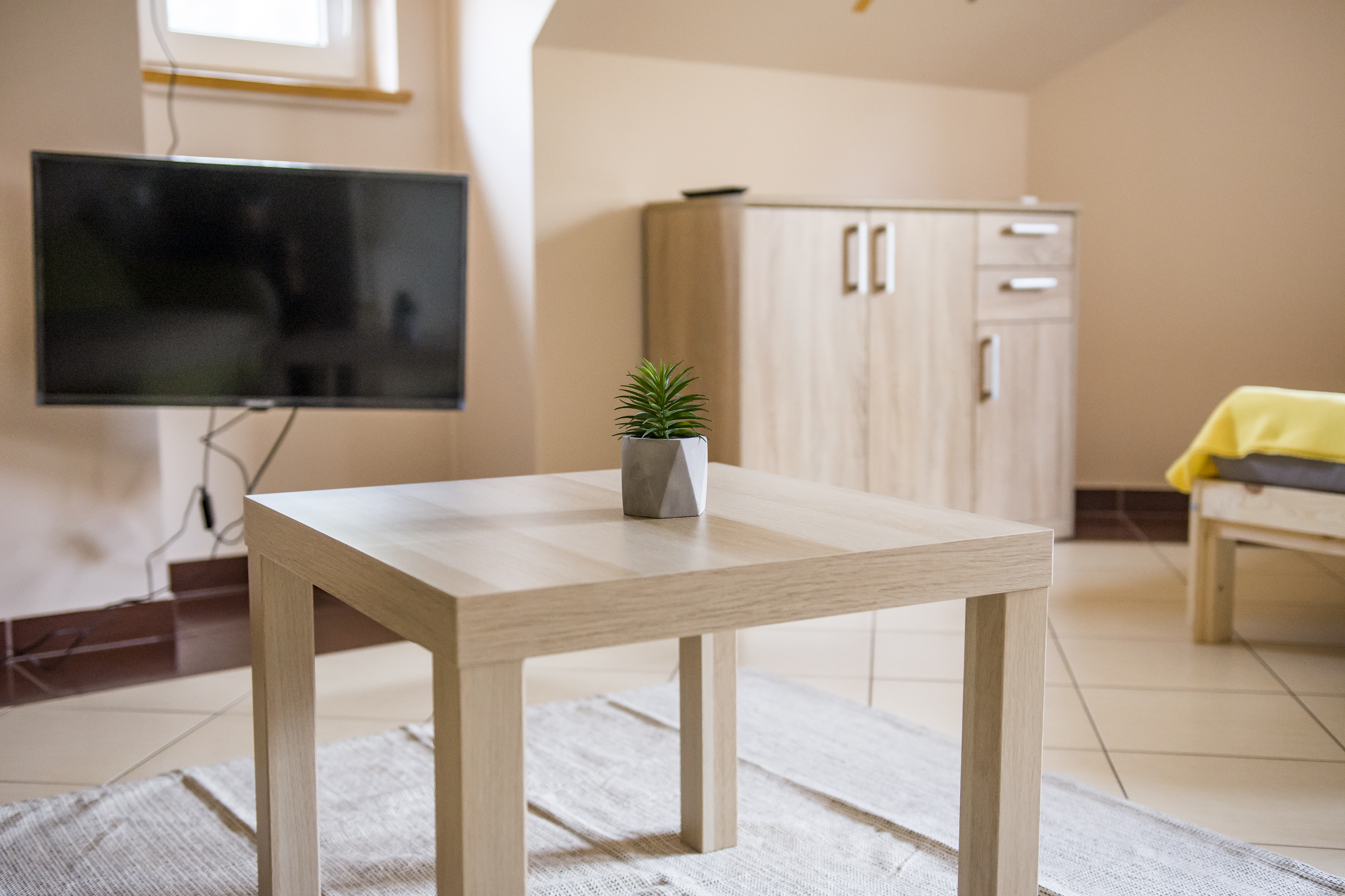 HD LED TV és kényelmes kanapé